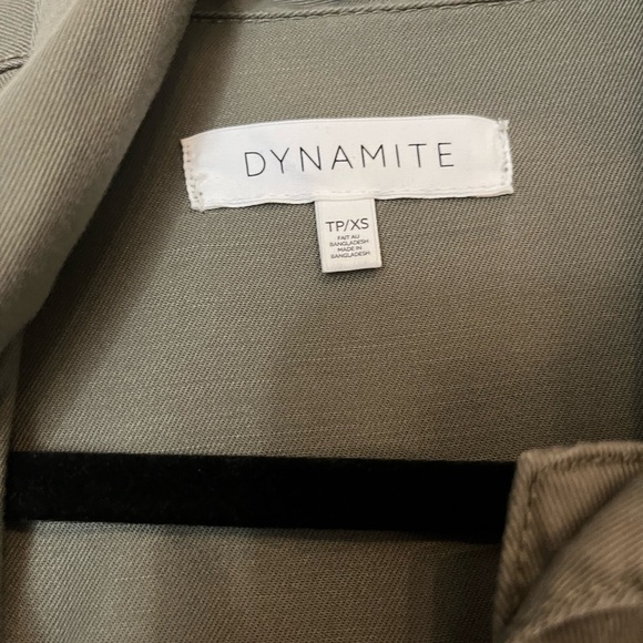 Dynamite army green romper size xs - Picture 2 of 2